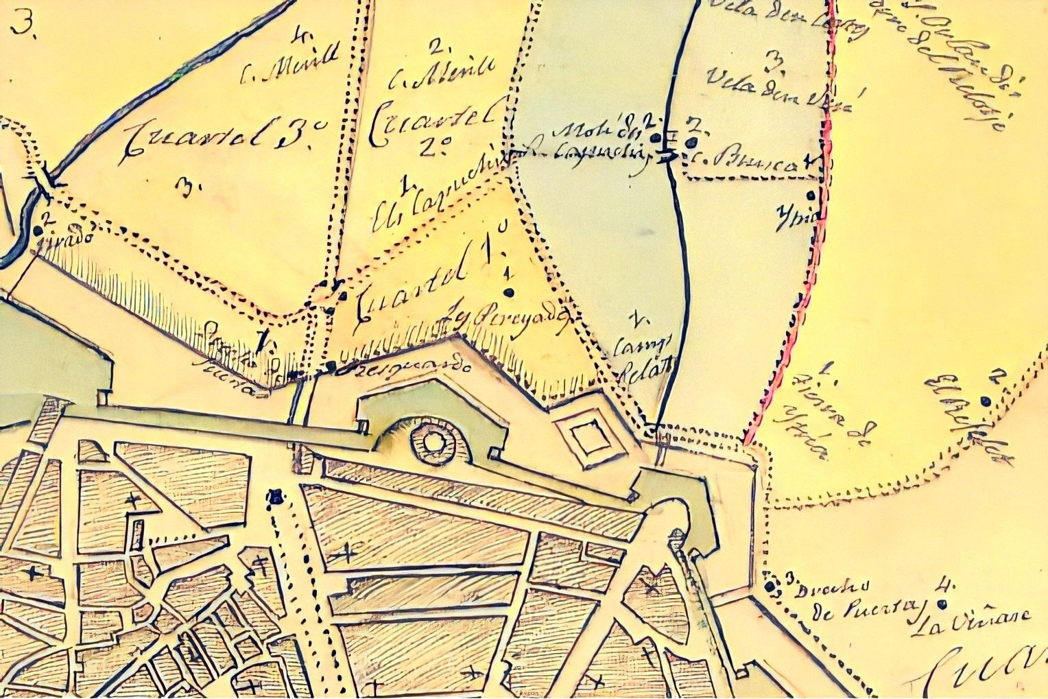 Les Parellades, les Parellades del Fortí, les Parellades d’Avall